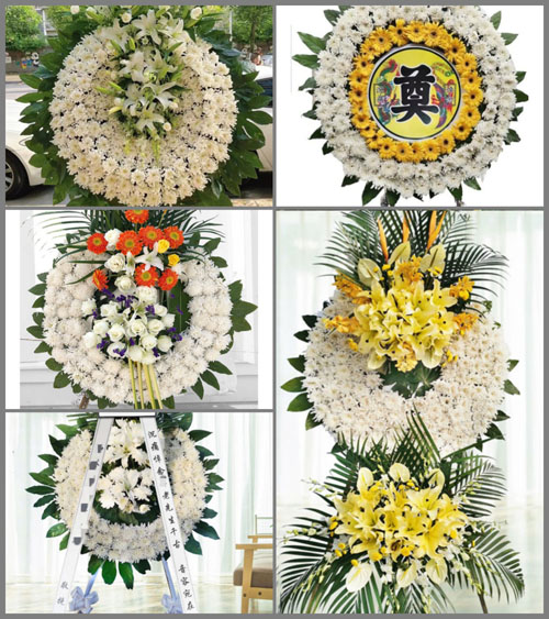 安徽六安市金寨县桃岭乡赵院村花圈速递